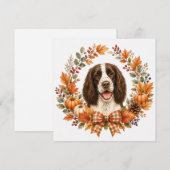 Springer Spaniel Herfst Notitiekaartje (Voorkant / Achterkant)