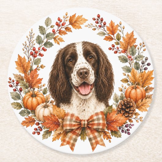 Springer Spaniel Herfst Onderzetter (Voorkant)