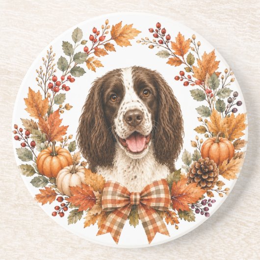 Springer Spaniel Herfst Onderzetter (Voorkant)