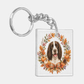 Springer Spaniel Herfst Sleutelhanger (Voorkant Links)