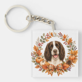 Springer Spaniel Herfst Sleutelhanger