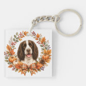 Springer Spaniel Herfst Sleutelhanger (Achterkant)