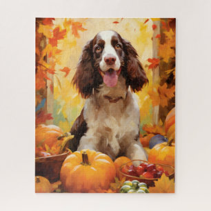 Springer Spaniel Herfst Thanksgiving Legpuzzel