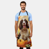 Springer Spaniel Herfst Thanksgiving Schort (Gedragen)