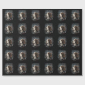 Springer Spaniel Hond Amerikaanse Vlag Cadeaupapier (Vlak)