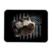 Springer Spaniel Hond Amerikaanse Vlag Magneet (Horizontaal)