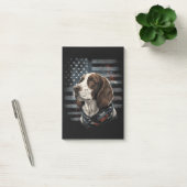 Springer Spaniel Hond Amerikaanse Vlag Post-it® Notes (Kantoor)