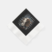 Springer Spaniel Hond Amerikaanse Vlag Servet (Hoek)