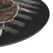 Springer Spaniel Hond Amerikaanse Vlag Snijplank (Hoek)