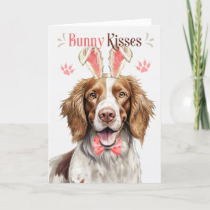 Springer Spaniel Hond Bunny Oars voor Pasen Feestdagen Kaart