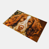Springer Spaniel hond. Deurmat (Schuin)