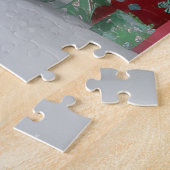 Springer Spaniël Hond in Sneeuw Kerstmis Legpuzzel (Zijkant)