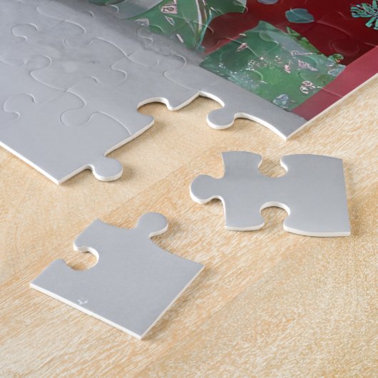 Springer Spaniël Hond in Sneeuw Kerstmis Legpuzzel (Zijkant)