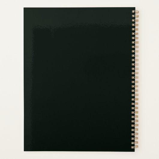 Springer Spaniël Hond in Sneeuw Kerstmis Planner (Achterkant)