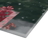 Springer Spaniël Hond in Sneeuw Kerstmis Snijplank (Hoek)