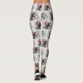 Springer Spaniel Hond Kerst Feestelijk Leggings (Achterkant)
