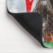 Springer Spaniel Hond Kerst Feestelijk Muismat (Hoek)