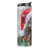 Springer Spaniel Hond Kerst Feestelijk Thermosbeker (Gedraaid links)