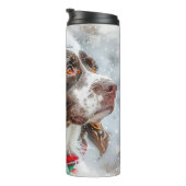 Springer Spaniel Hond Kerstfeest Thermosbeker (Geroteerd rechts)