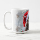 Springer Spaniel hond Kerstmis Festief Koffiemok (Links)