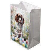 Springer Spaniël Hond met Paaseieren Vakantie Medium Cadeauzakje (Achterkant Gekanteld)
