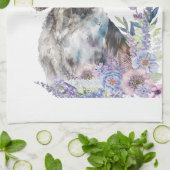 Springer Spaniel Hond Mom Floral Theedoek (Gevouwen)