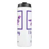 Springer Spaniël Hond Silhouet Schattig Paarse PY& Thermosbeker (Voorkant)