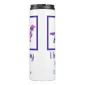 Springer Spaniël Hond Silhouet Schattig Paarse PY& Thermosbeker (Achterkant)