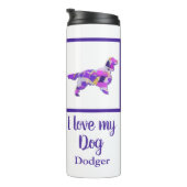 Springer Spaniël Hond Silhouet Schattig Paarse PY& Thermosbeker (Geroteerd rechts)