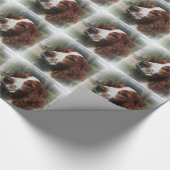 Springer Spaniel Hondenkunst Cadeaupapier (Hoek)