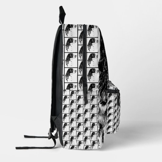 Springer Spaniel Hondenkunst gepersonaliseerd Bedrukte Rugzak (Links)