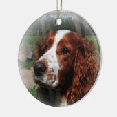 Springer Spaniel Hondenkunst Keramisch Ornament (Links)