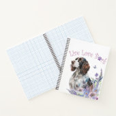 Springer Spaniel Hondenmoeder Bloemstuk Notitieboek (Binnen)