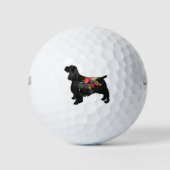 Springer Spaniel Hondenras Bohemian Floral Golfballen (Voorkant)