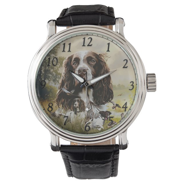 Springer Spaniel Horloge (Voorkant)