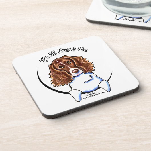 Springer Spaniel IAAM Bier Onderzetter (Linkerzijde)