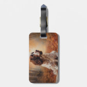 Springer Spaniël in Herfstbladeren Herfst Inspire Bagagelabel (Achterkant verticaal)