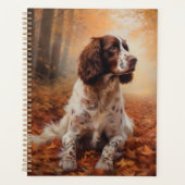 Springer Spaniël in Herfstbladeren Herfst Inspire Planner (Voorkant)