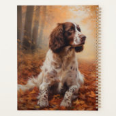 Springer Spaniël in Herfstbladeren Herfst Inspire Planner (Achterkant)