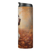 Springer Spaniël in Herfstbladeren Herfst Inspire Thermosbeker (Geroteerd rechts)