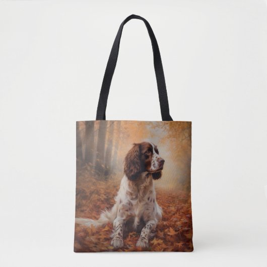 Springer Spaniël in Herfstbladeren Herfst Inspire Tote Bag (Voorkant)