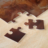 Springer Spaniel in herfstbladeren val inspireert Legpuzzel (Zijkant)