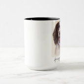 Springer Spaniel in Waterverf gekleurd Mok (Midden)