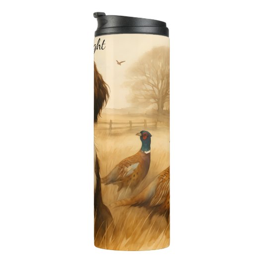 Springer Spaniel Jachthond met fazanten Thermosbeker (Geroteerd rechts)