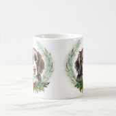 Springer spaniel kerst krans feestelijke pup koffiemok (Center)