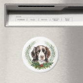 Springer spaniel kerst krans feestelijke pup magneet (Insitu (Vaatwasser))