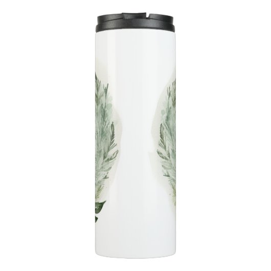 Springer spaniel kerst krans feestelijke pup thermosbeker (Achterkant)