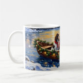 Springer Spaniel Kerstboot Vakantie Koffiemok (Links)