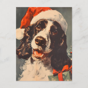 Springer Spaniel Kerstmis Briefkaart