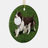 Springer Spaniel kerstversiering Keramisch Ornament (Rechts)